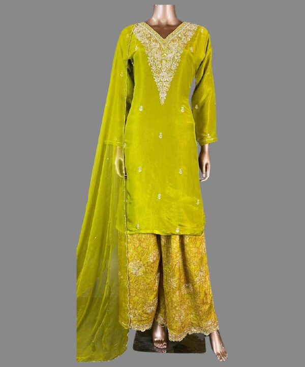 Designer-Lucknowi-Chinon-Suit-Bright-Green.jpg